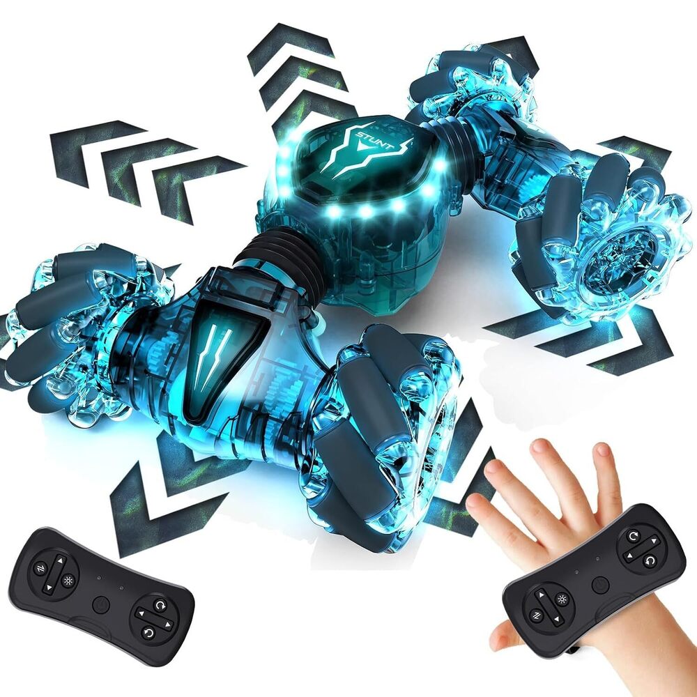Remote Control Car for Boys Girls, 2.4GHz 4WD Gesture Sensing RC Stunt